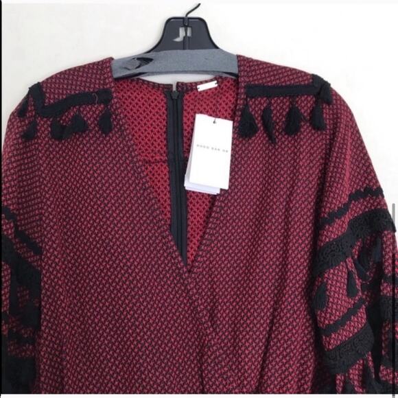 DODO BAR OR Jacquard Yefet Brocade Tassel Romper Damask Cotton Fringe Boho - Picture 6 of 7